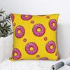 Homer SSimpsons Donut Pattern Pillow Cover  Square Cushion Cover Fashion Pillow Case For Living Room Sofa