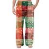 Men's Flannel Pocket Casual Pants, Printed Pocket Casual Pants, Home Sleeping Pants