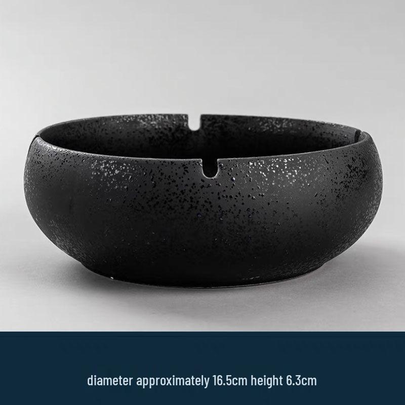 Large Vintage Ceramic Ashtray: Luxury Retro Decor for Home or Office