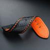 Calfskin strap Bracelet Carbonfiber Grain Watchband 18mm 20mm Red Orange Stitching Watch Band 21mm 22mm 23mm 24mm Watch Strap