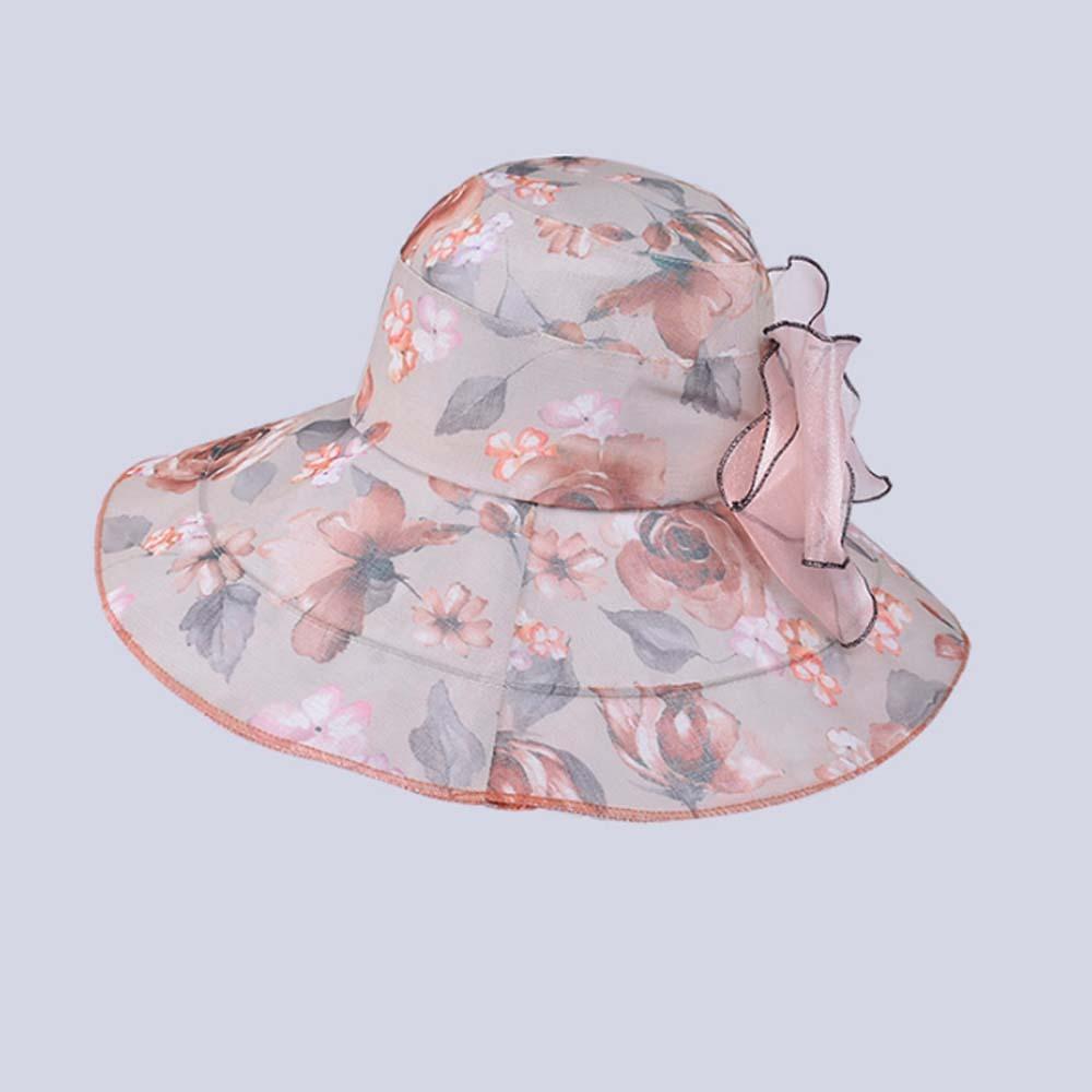 

Detachable Bow Thin Bow Sunshade Cap Windproof Rope Sunscreen Basin Hat Summer Basin Cap Vacation чорний