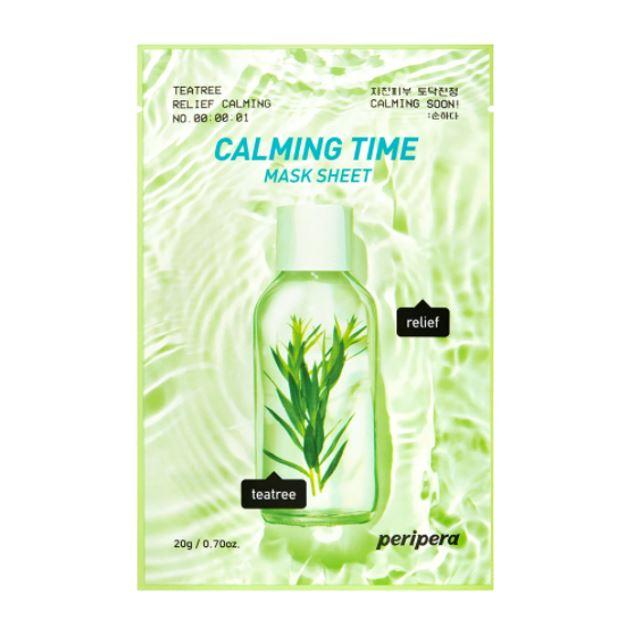 

Peripera Calming Time Mask Sheet #Teatree Relief Calming [20 мл * 10 шт]