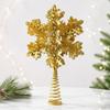Metal Spring Base Christmas Tree Topper Xmas Tree Top Ornament  Fit 1.2‑2.4 Meter Christmas Tree