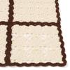 Francfranc Autumn Flower Crochet Throw (100cm X 150cm) Ivory Blanket/Half Blanket