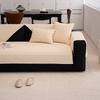 New Cotton And Linen Sofa Cushion Universal In All Seasons Thickened Non-Slip Seat Cushion Solid Color High-End Sofa Cover Cover Cloth