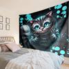 Che-shire Cat Smile Tapestry, Unique Design Tapestry, Wall Decor for Bedroom,Livingroom, Playroom,Heartwarming Fan Holiday Gifts