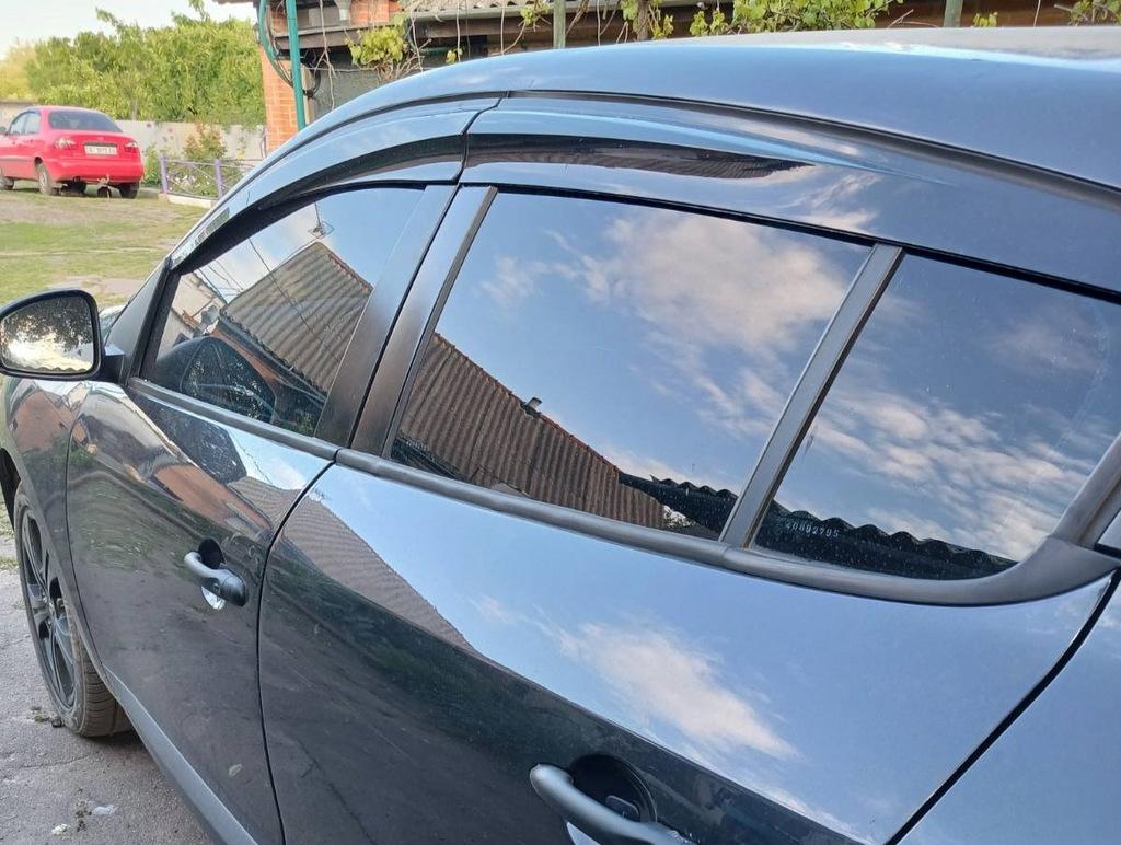 Ветровики HB (4 шт, Sunplex Sport) для Renault Megane III 2009-2016 гг