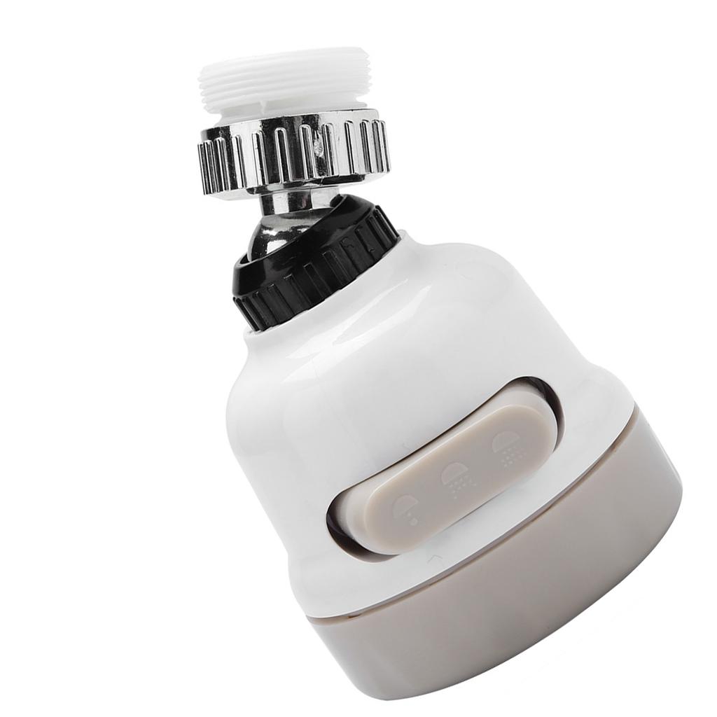 Kitchen Faucet Ayer Attachment, Stainless Steel & ABS 360 Rotatable Water Filter Tap, 3 Modes Water Saving Faucet