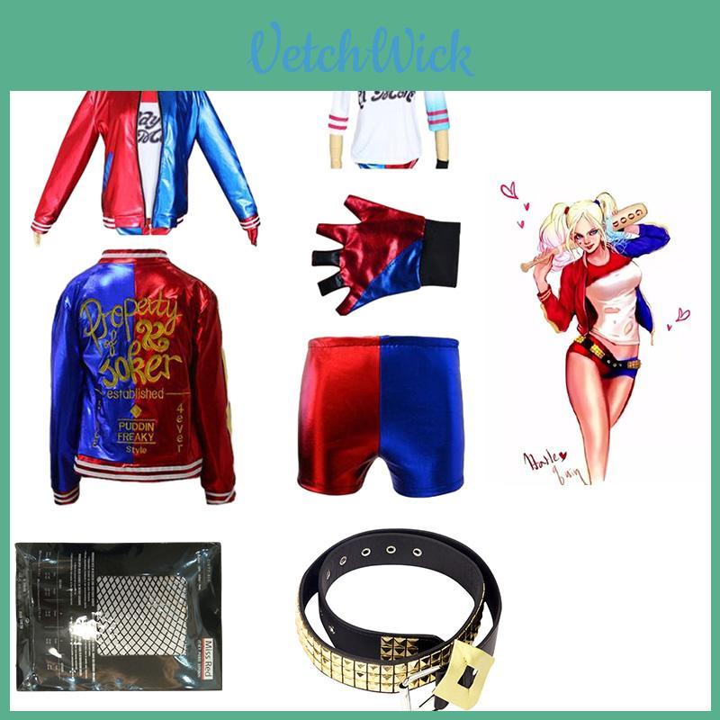 Hra Anime Cosplay Kostým Horký Kostým Inspirovaný Harley Quinn Pro Ženy