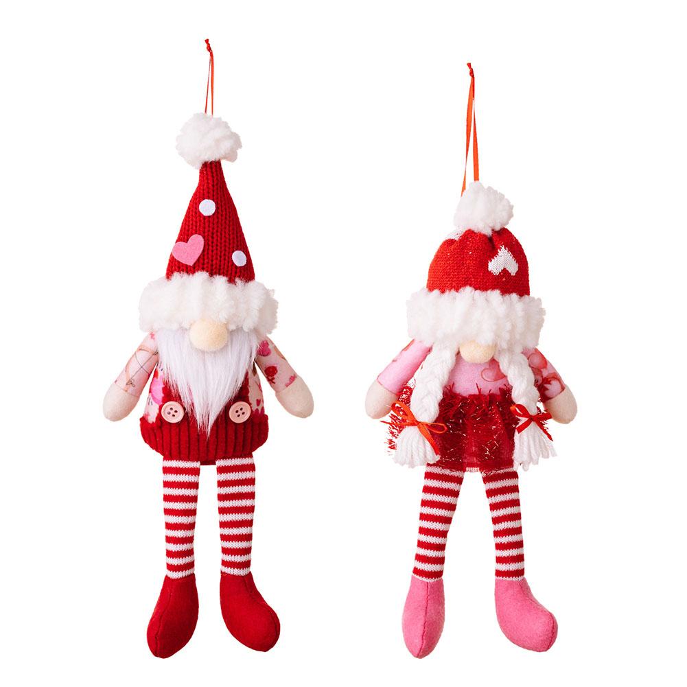 Charming Valentine Gnomes Valentine's Day 12.2x2.76 Inches Plush Dolls Comforting Companions Festive Home Decor