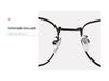 2025 Ultralight Korean-Style Photochromic Metal Glasses, Anti-Blue Light, Unisex Retro Design with Large Frame.