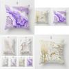 Luxurious Marble Throw Pillow Case With Colorful Rock Pattern For Home Decor 18 Inches