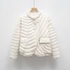 Down jacket new national standard 90 down casual autumn and winter light and simple solid color round neck loose coat