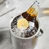 Double Wall Beer Cooler Bucket Stainless Steel Chilling Beer Container Insulated Ice Bucket  Party
