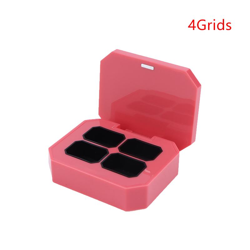 

4/6/9/12 Секцій Портативний Пластиковий Квадратний Кейс-Палітра для Лаку для Нігтів, Коробка для Зберігання Фарби для Нейл-Арту, Порожня DIY Палітра для Лаку для Нігтів, Клею червоний