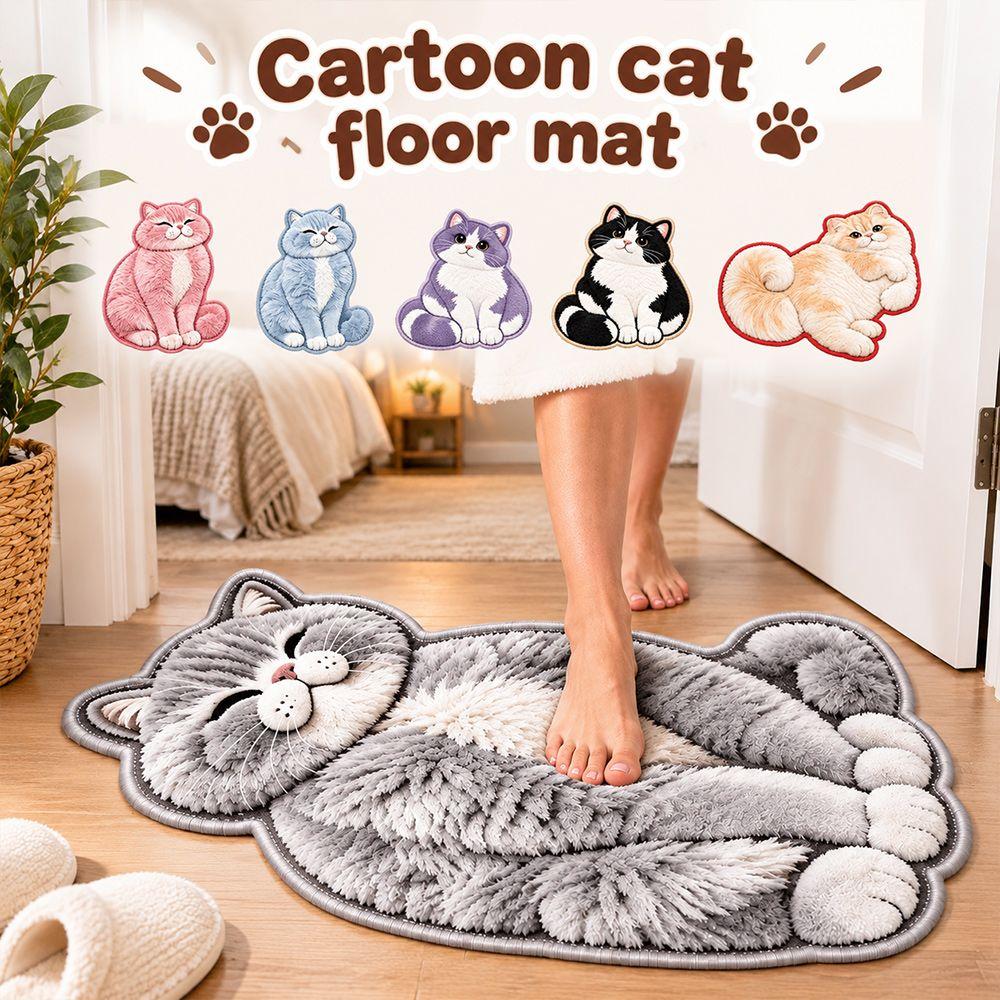 Soft Bathroom Carpet Crystal Velvet Entryway Floor Mat Creative Bedside Door Mat Home Decor