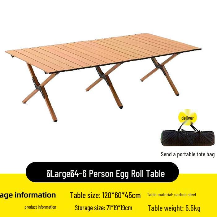 

Портативный складной стол и стулья для улицы из углеродистой стали - Идеально для кемпинга и пикников.