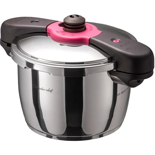 Wonderchef Pressure Cooker, 5.5L, Induction Compatible, Ultra High/High Pressure Switch, Time-Saving, 99.9% Sterilization, Steam, Yoko Hamada, Full-Co