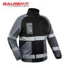Bauskydd B232 Reflective Work Jacket, Black/Grey Patchwork for Auto Repair & Outdoor Electricians