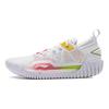 Li Ning BadFive 3 Low Cushioning Abrasion Resistant Lightweight Low top Basketball Shoes Unisex White Red Yellow ABFU005-4