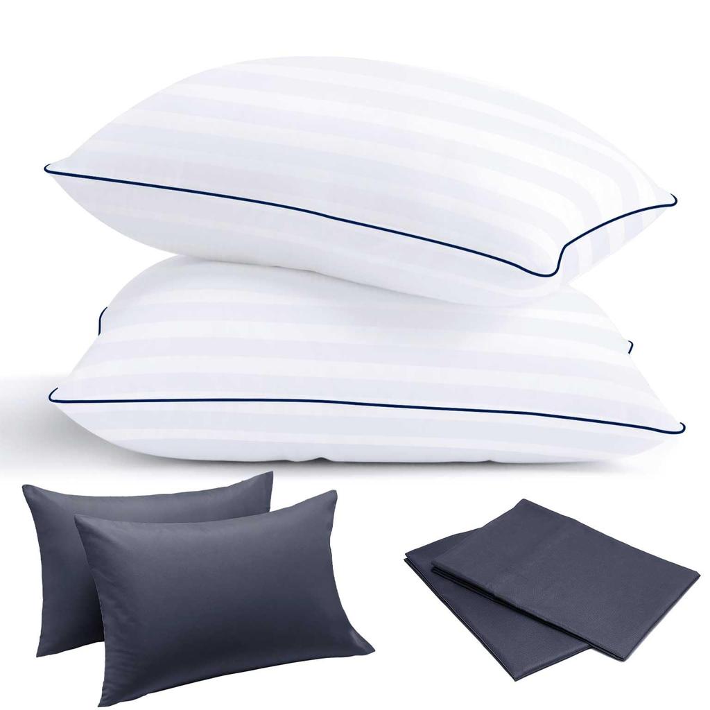 [Amazon Exclusive Brand] YIDIHO High-Resilience Pillow, 3D Cotton, Breathable, Soft, Comfortable Sleep Pillow, Hotel Pillow, 3D 3D Structure, Luxury