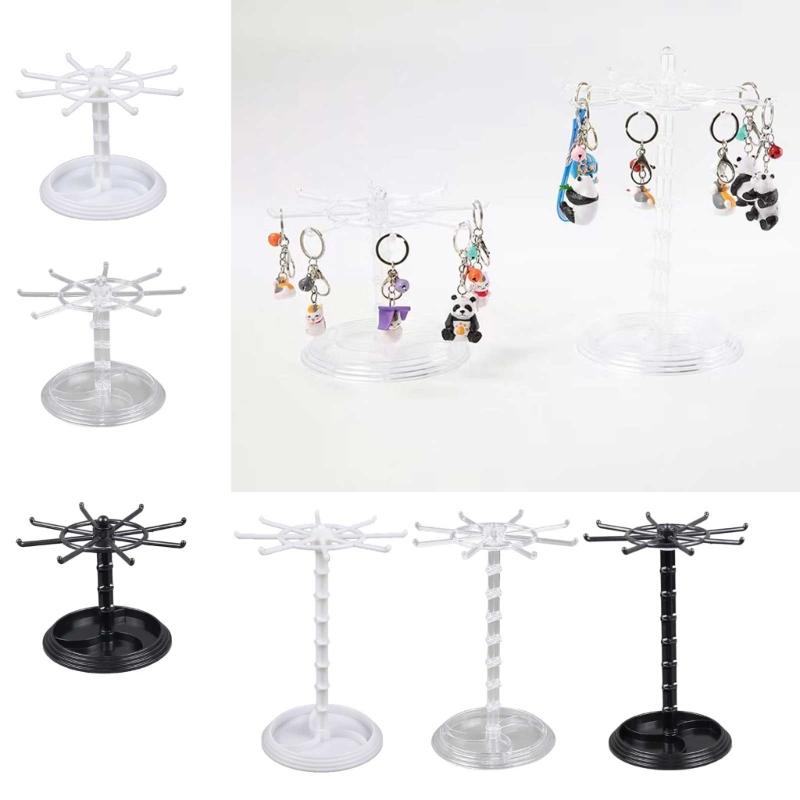 Plastic Jewelry Stand for Earrings Pendants Bracelets Jewelry Display Stud Earring Holder Jewellery Rack 2 Height