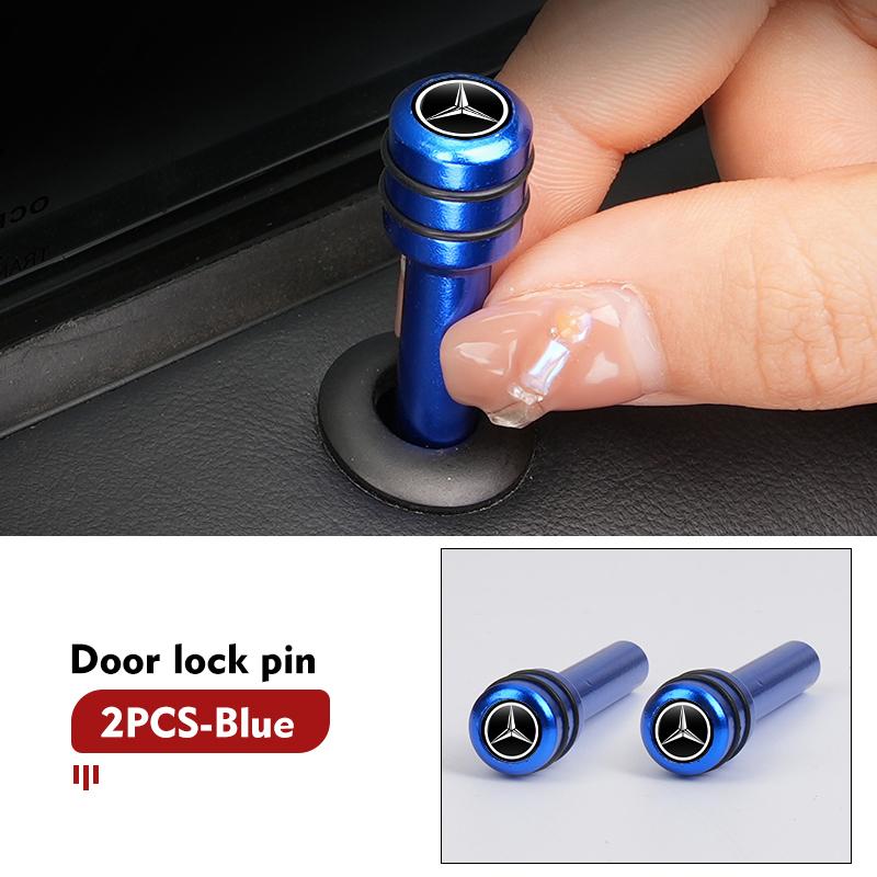Car Door Lock Pin Knob Pull Security Insurance Accessories For Benz W211 W124 W176 W177 C180 C200 C260 C300 GLC CLE CLA