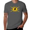 Mohawk Warrior Flag Iroquois Canada and USA yellow and black background HD High Quality TShirt All Match Print Short Sleeve Top