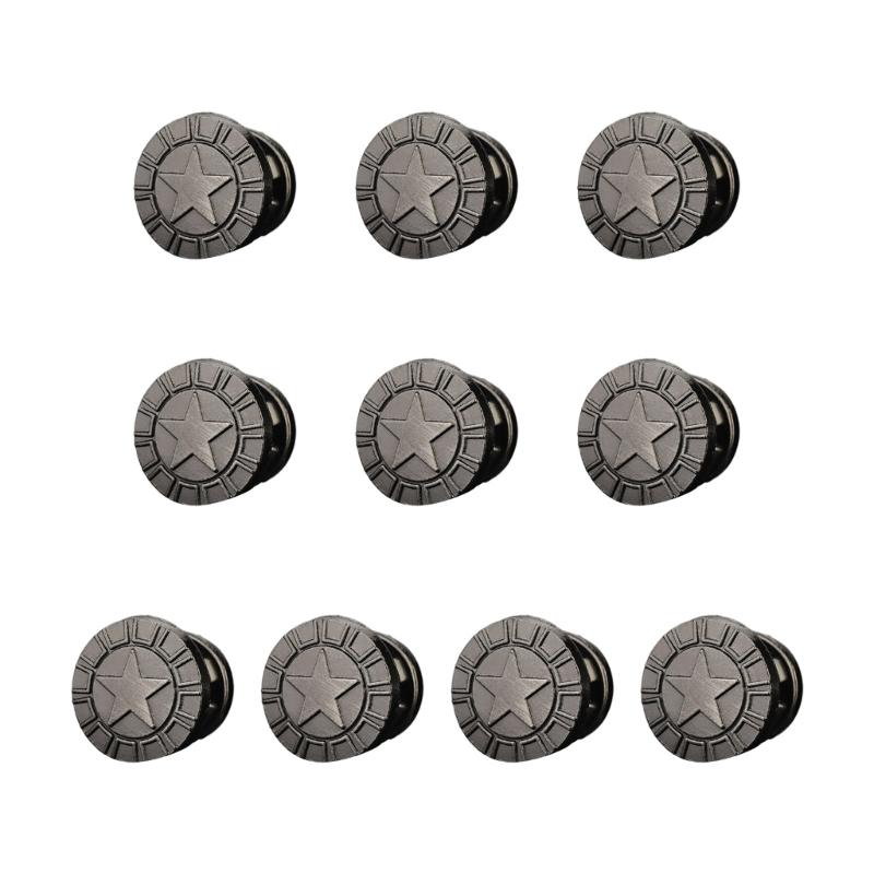 

10Pieces Decorative Shoe Screw Studs Rivets For Casual Leather Sandals Beach Shoes Interchangeable Metal Accessories