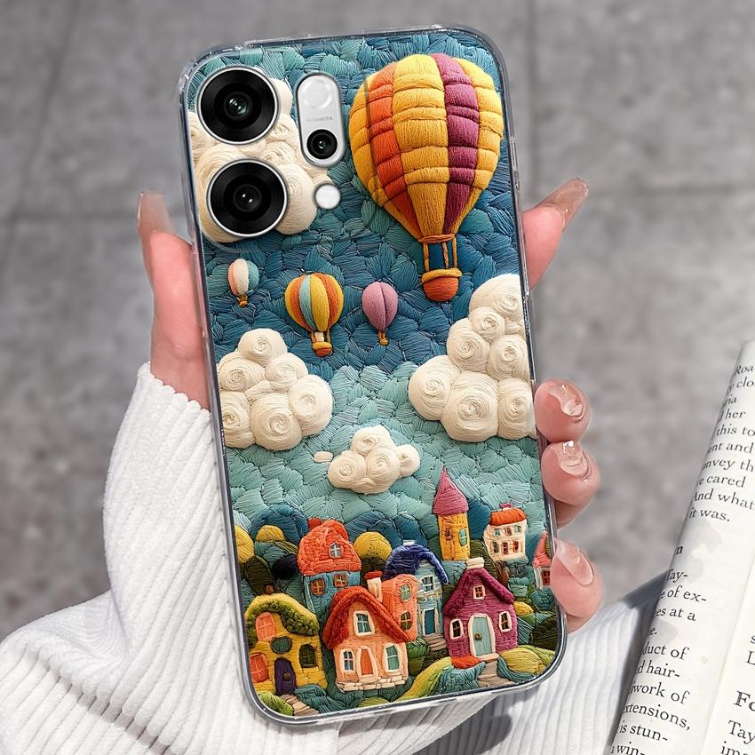 

Прозорий протиударний чохол для телефону Oppo Reno14 13 12 11 10 9 Pro 14F 13F 12F 4G 5G з кумедними візерунками чорного кота, м який силіконовий протиковзкий чохол для Oppo Oppo Reno11 Pro