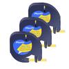 3-10PK Compatible for DYMO Letra Tag Tapes A91330 A16952 12mm Plastic Label Tape For Dymo LetraTag LetraTag Plus LT100H Priner