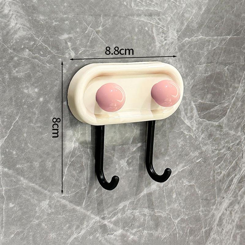 Adhesive Wall Hook Dopamine Adhesive Hooks Durable Simple Stable Wall Hook Bathroom Storage Accessories Room Door Coat Hooks