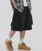 PIANER 3D Pocket Nylon Bermuda Shorts (Black)