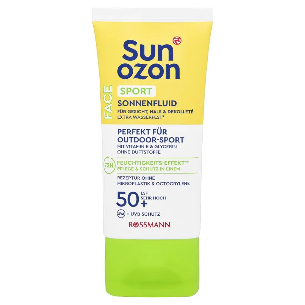 ROSSMANN sunozon Face Sun Fluid Sport SPF50+, 50ml