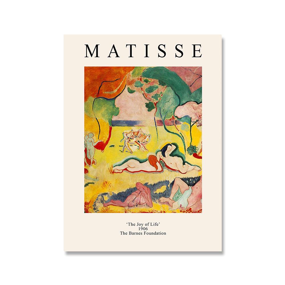 Soyut İskandinav posteri ve baskı Matisse Van Gogh Picasso sergi duvar sanatı tuval yağlıboya duvar resmi oturma odası dekor için
