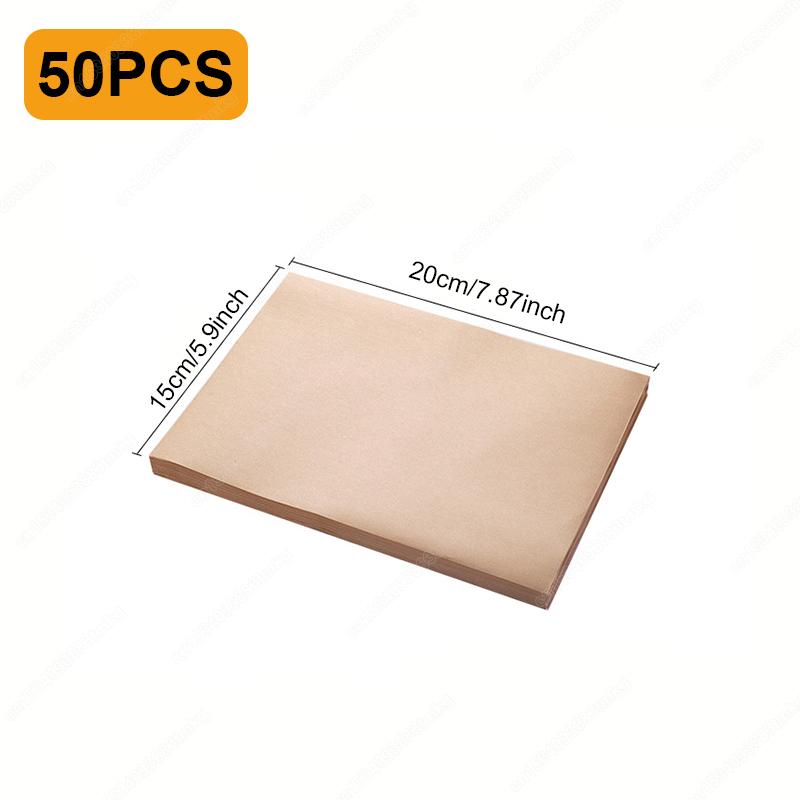 

50/100/200 шт. Бумага для выпечки для духовки, фритюрницы, коврик для выпечки, антипригарная абсорбирующая масляная бумага для выпечки, гриля, нарезаемая пергаментная бумага