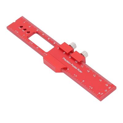 Aluminum Alloy Adjustable Sliding Stop Ruler Aluminum Alloy Ruler  Woodworking Projects