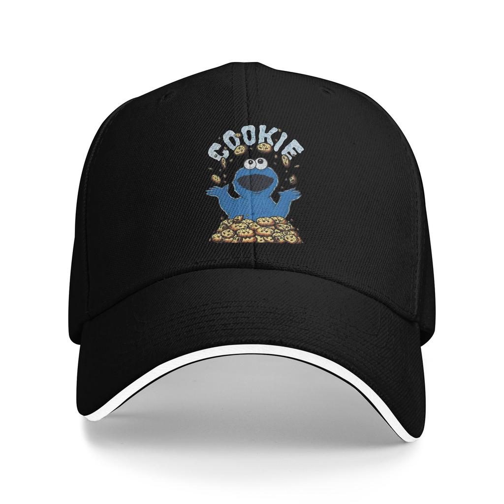 Cookie Monster Sesames Baseball Caps Popular Cartoon Sandwich Hat Unisex Women Adjustable Dad Hat Outdoor