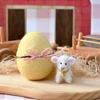 Surprise Easter Egg from Wool Felt Handmade Felted Easter Egg with Small Animals Hidden Inside Easter Basket Stuffer for Home Decor
