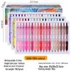 90-Color Blue Fruit Acrylic Paint Pen, 0.7mm Large Capacity Hand-Press Student Journal Marker