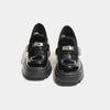 Black One Shoes Multi-Wear Small Leather Shoes Women's New Hundred Velcro British Style Small Leather Shoes
