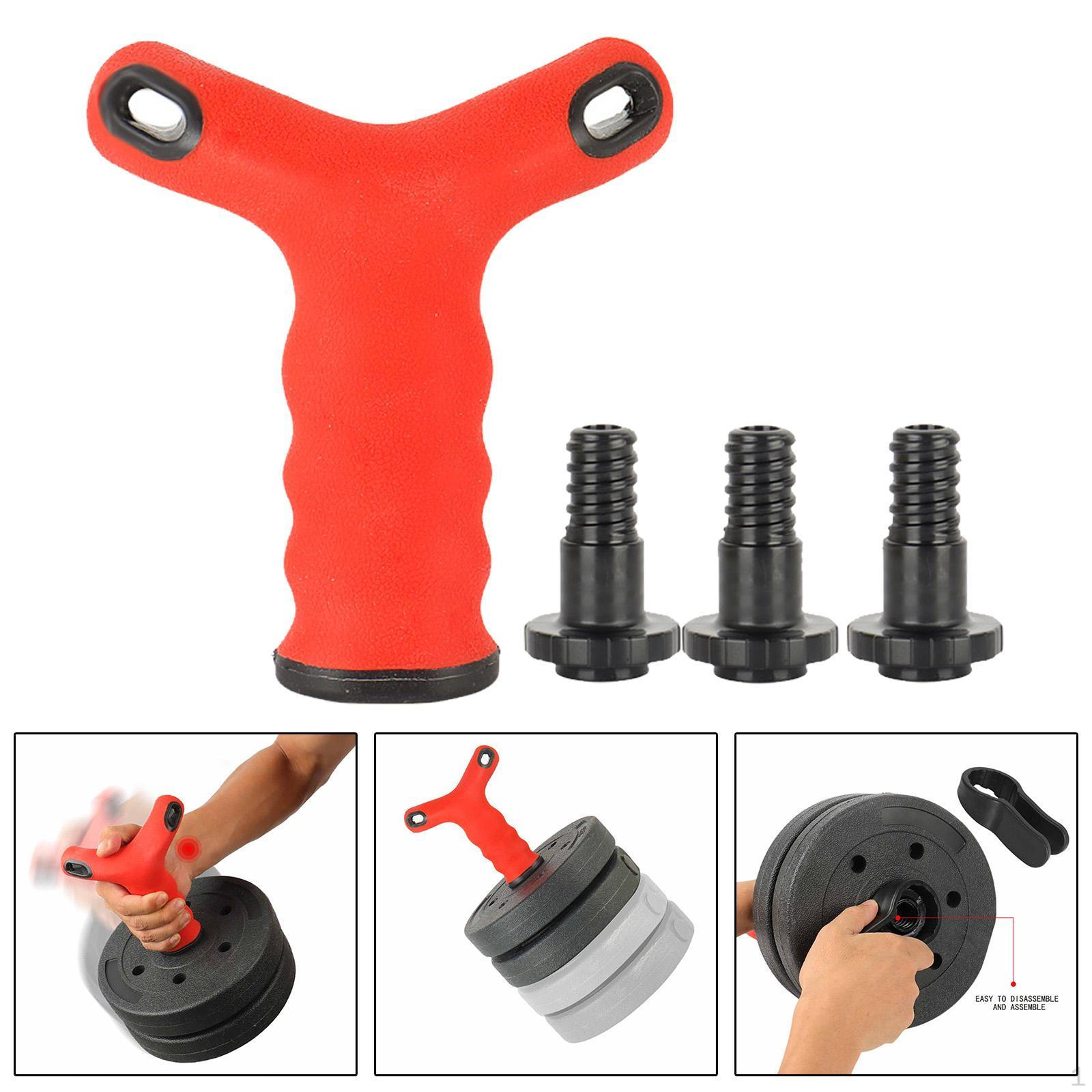 

Dumbbell Grip Handle ,Converts Your Dumbbells into Kettlebells for Weights Plate ,Weighted ,Strength