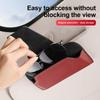 PU Leather Car Glasses Case Clip Hanger Magnetic Fastener Sunglasses Holder Storage Box Eyeglasses Holder Car Interior Accessori