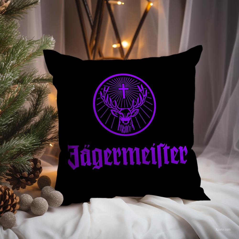Mode J-Jagermeister Kissenbezug Premium Komfort Wendbarer Kissenbezug -Zwei-in-Eins-Design für jeden Raum & Autoinnenraum