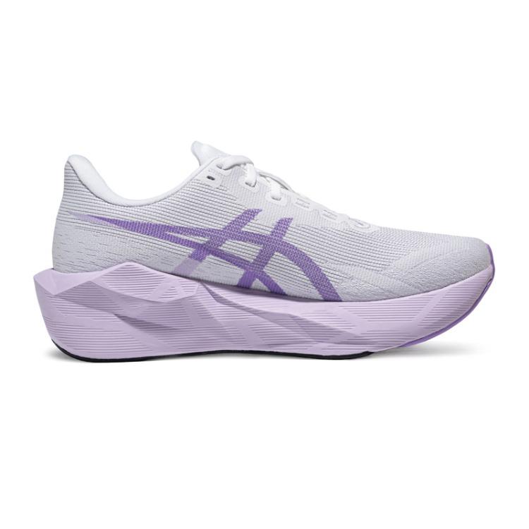 Asics Novablast 6 Bequeme Passform Rückfederung Atmungsaktiv Laufschuhe Damen Sneaker Weiß Lila 1012C008-101