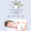 Nordic Led Ceiling Fan Light  Modern Minimalist Durable 6 Blades 30W Remote Silent Cool Wind Household Living Room Dining Room