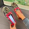 Fashion Women's Shoes 2024 Hot Sale Slip On Women's Flats Fashion Leopard Print Casual Flat Shoes New Plus Size Light Flat Low Heels