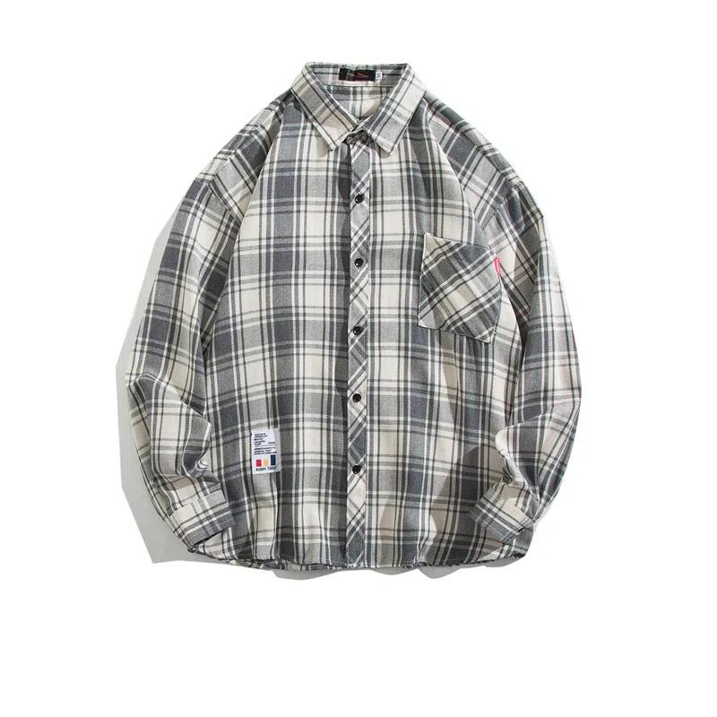 Spring And Autumn Long-sleeved Loose Casual Bottoming Shirt Couples Versatile Jacket