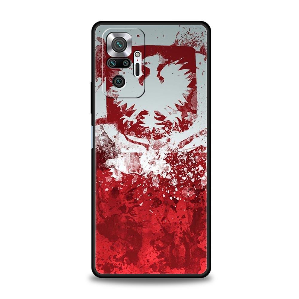 

Phone Case For Xiaomi Redmi Note 14 13 12 Pro Plus 5G 9S 9 10 11 4G 14C 13C 12C 10C 9C 9A Soft Cover polish flag Redmi Note 14 4G (Global)