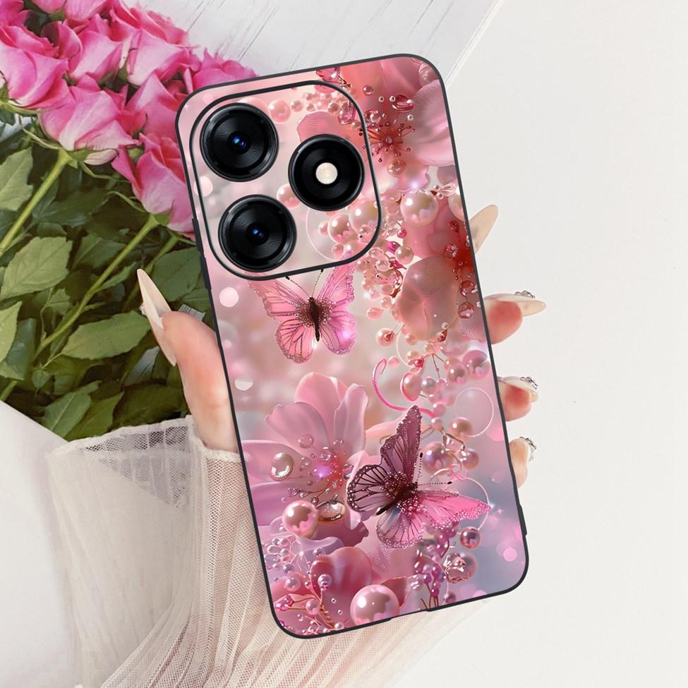 Case For Tecno Spark 10 Cover KI5q Cute Cat Fashion Butterfly Painted Casing For Techno Spark 10 Bumper